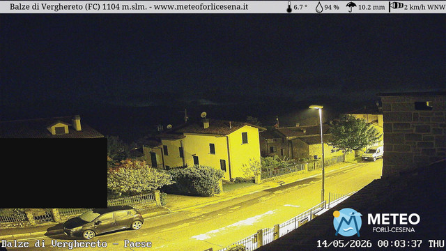 time-lapse frame, Balze di Verghereto - Paese webcam