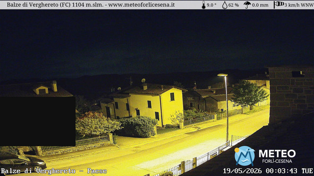 time-lapse frame, Balze di Verghereto - Paese webcam