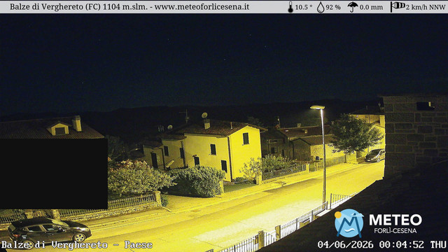 time-lapse frame, Balze di Verghereto - Paese webcam