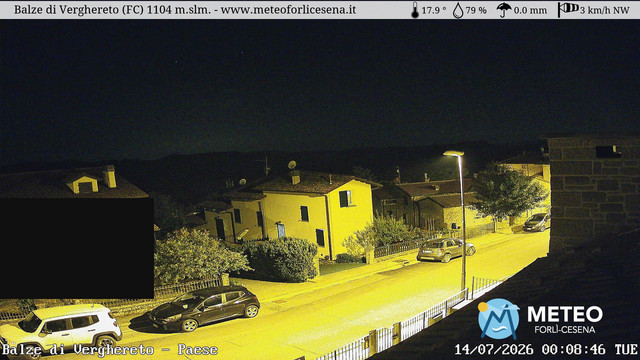time-lapse frame, Balze di Verghereto - Paese webcam