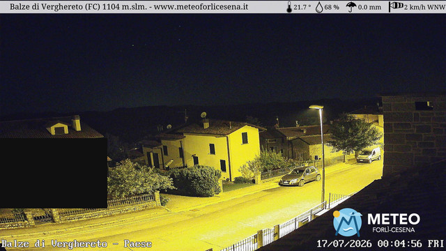 time-lapse frame, Balze di Verghereto - Paese webcam