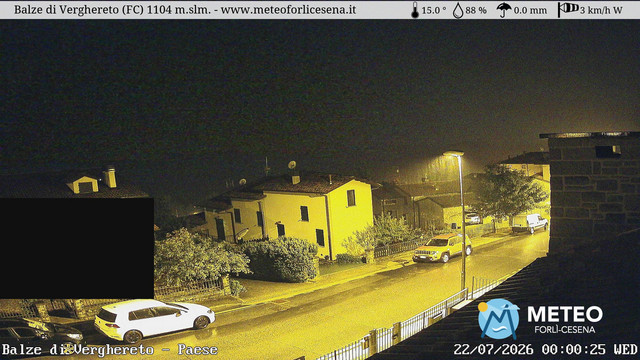 time-lapse frame, Balze di Verghereto - Paese webcam