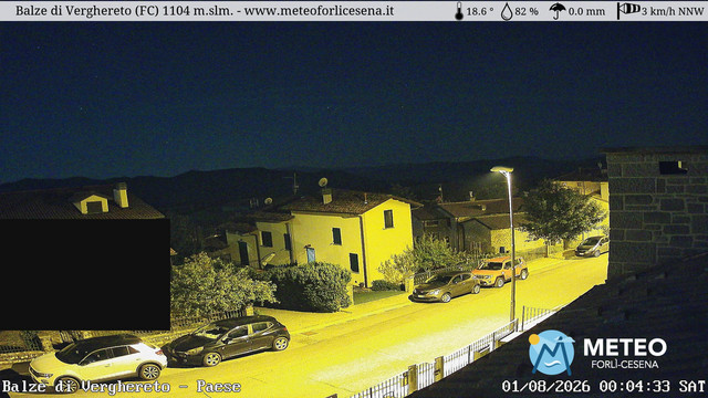 time-lapse frame, Balze di Verghereto - Paese webcam