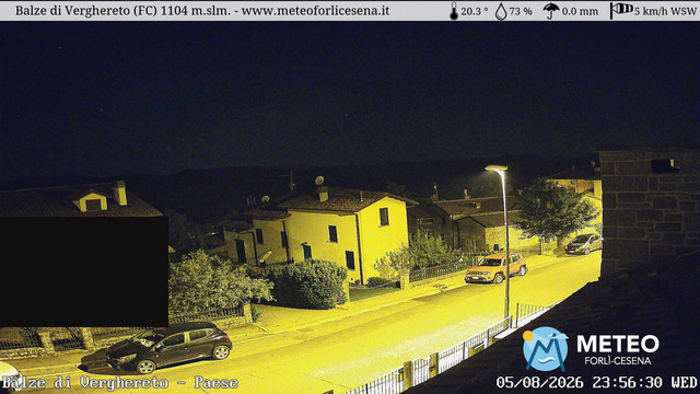time-lapse frame, Balze di Verghereto - Paese webcam