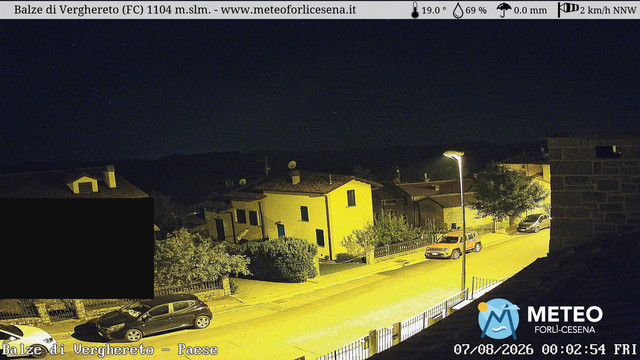 time-lapse frame, Balze di Verghereto - Paese webcam