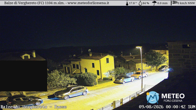 time-lapse frame, Balze di Verghereto - Paese webcam