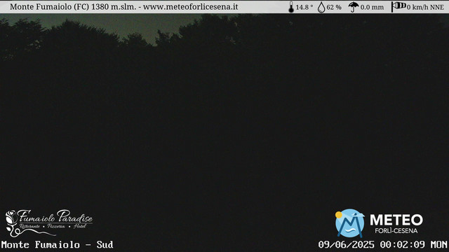 time-lapse frame, Monte Fumaiolo webcam
