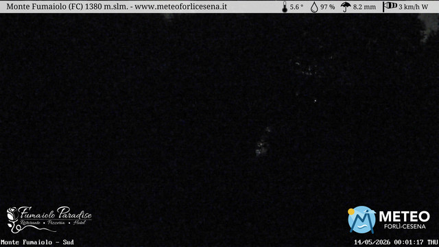 time-lapse frame, Monte Fumaiolo webcam