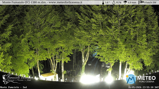 time-lapse frame, Monte Fumaiolo webcam
