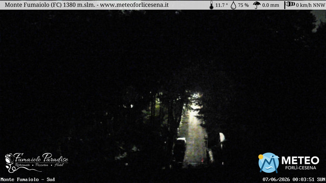 time-lapse frame, Monte Fumaiolo webcam