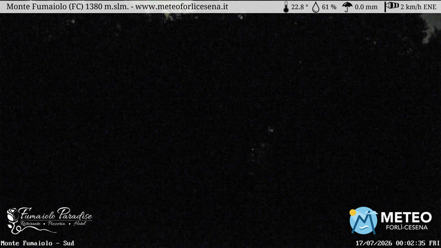 time-lapse frame, Monte Fumaiolo webcam
