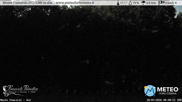time-lapse frame, Monte Fumaiolo webcam