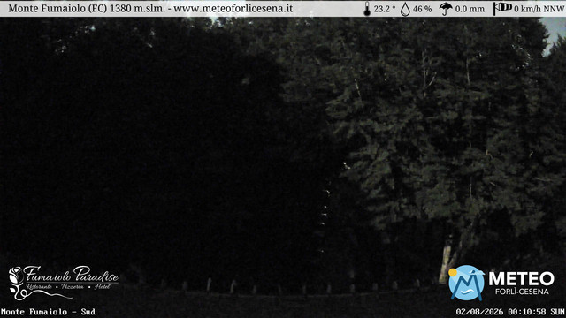 time-lapse frame, Monte Fumaiolo webcam