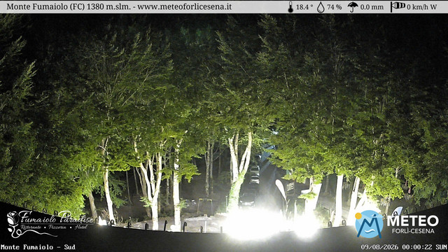 time-lapse frame, Monte Fumaiolo webcam
