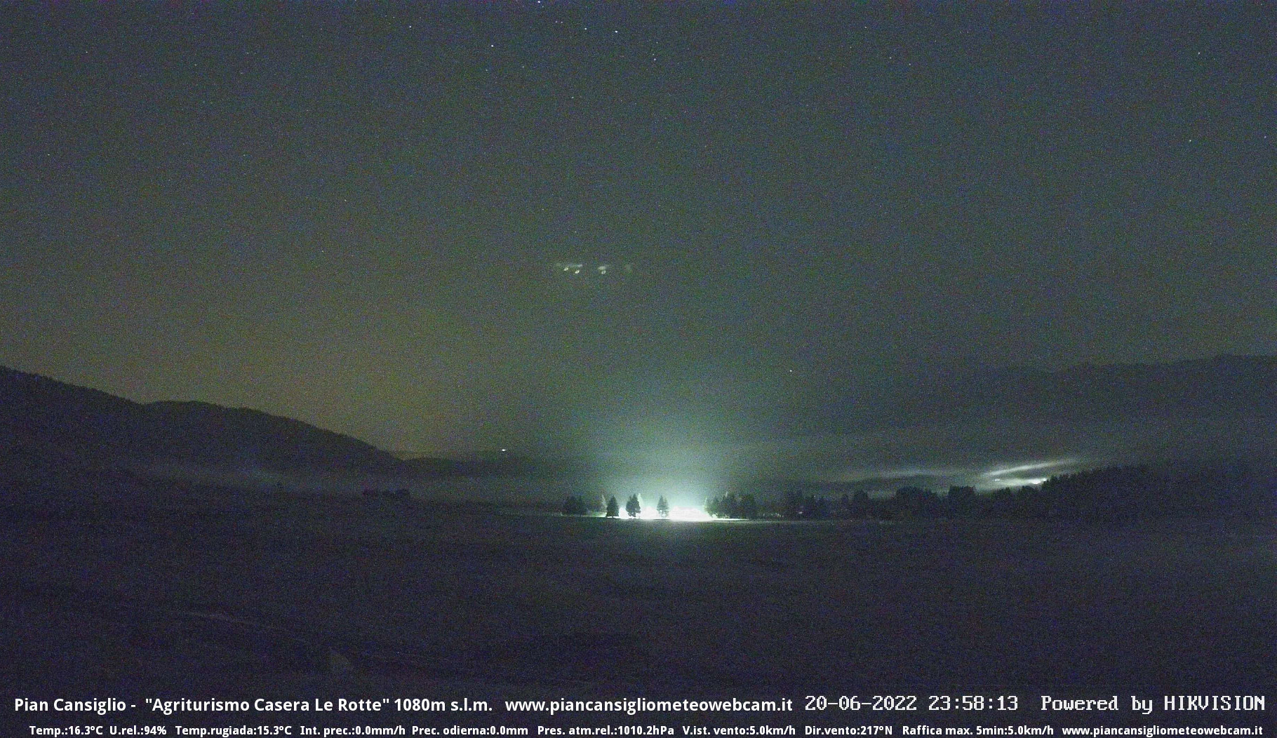 time-lapse frame, Pian Cansiglio - Casera Le Rotte webcam