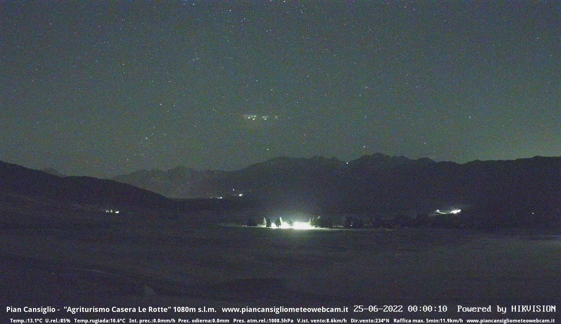 time-lapse frame, Pian Cansiglio - Casera Le Rotte webcam