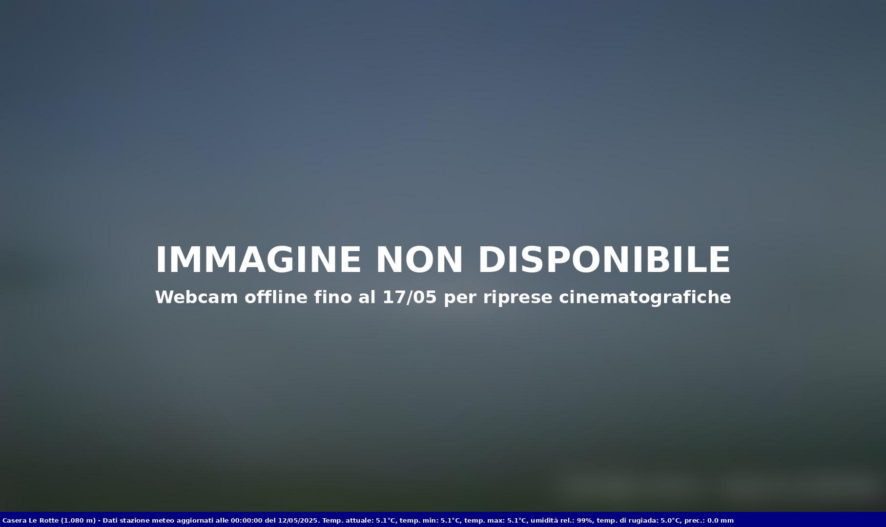 time-lapse frame, Pian Cansiglio - Casera Le Rotte webcam