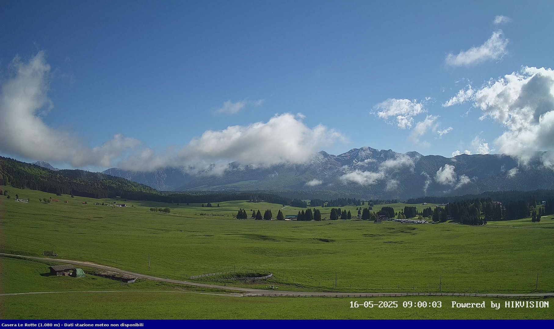 time-lapse frame, Pian Cansiglio - Casera Le Rotte webcam