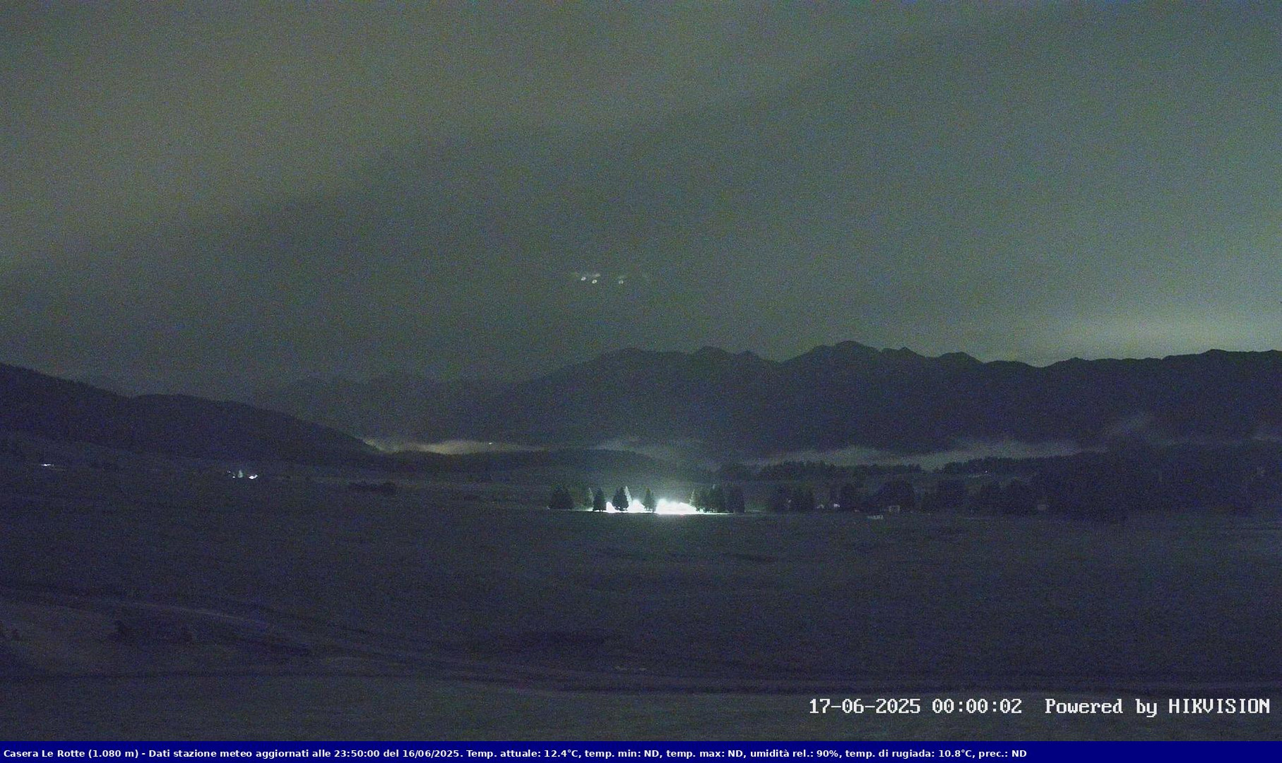 time-lapse frame, Pian Cansiglio - Casera Le Rotte webcam