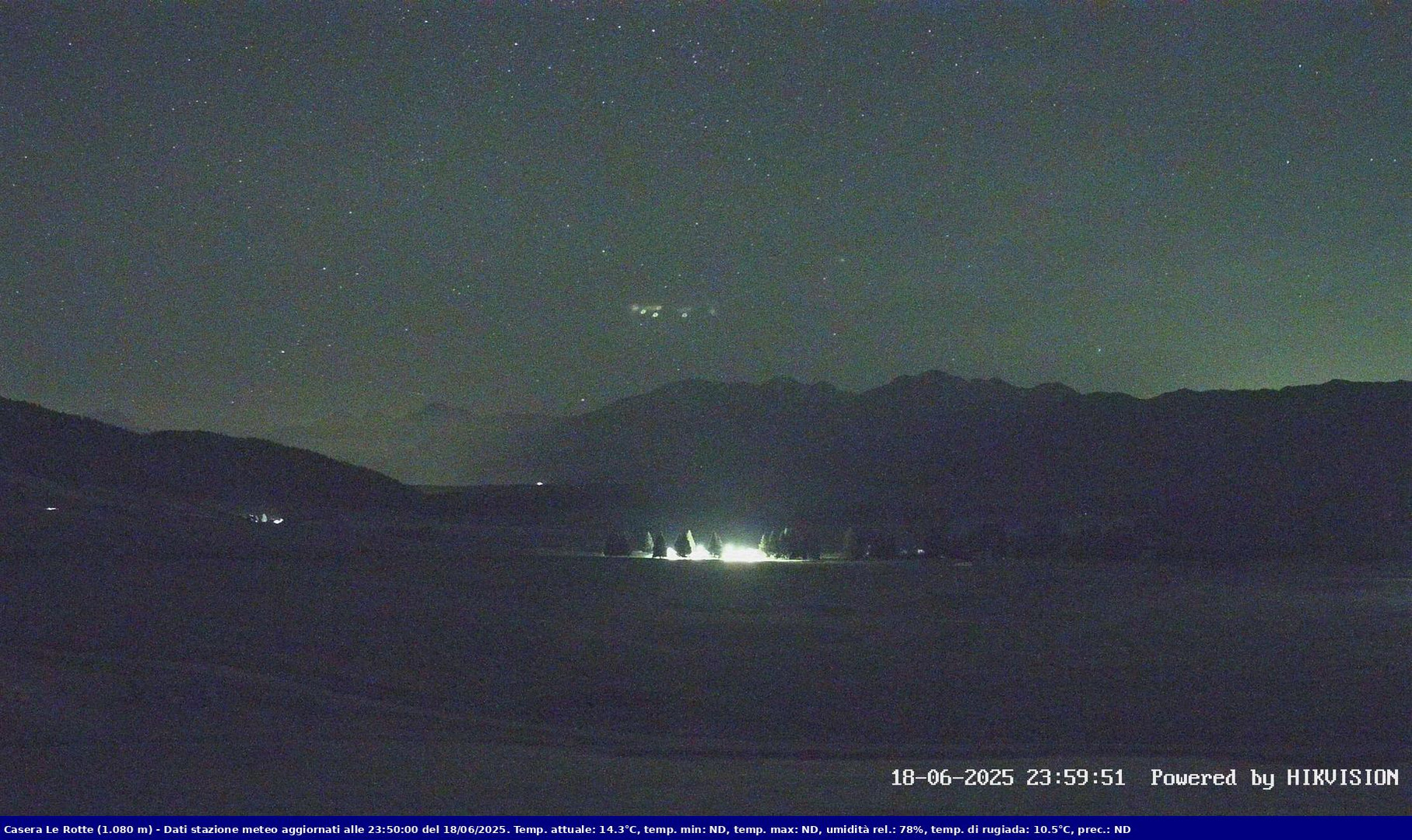 time-lapse frame, Pian Cansiglio - Casera Le Rotte webcam