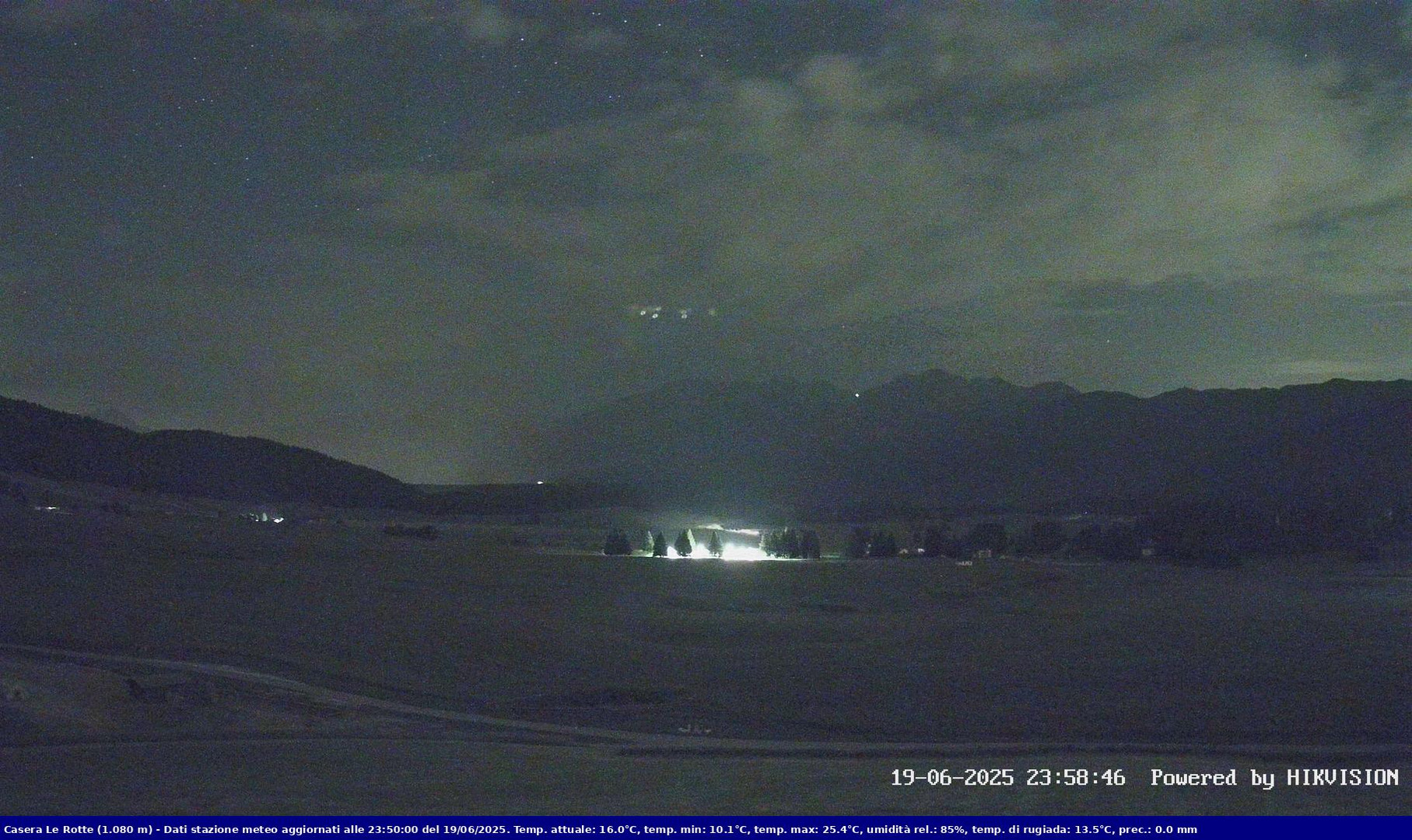 time-lapse frame, Pian Cansiglio - Casera Le Rotte webcam