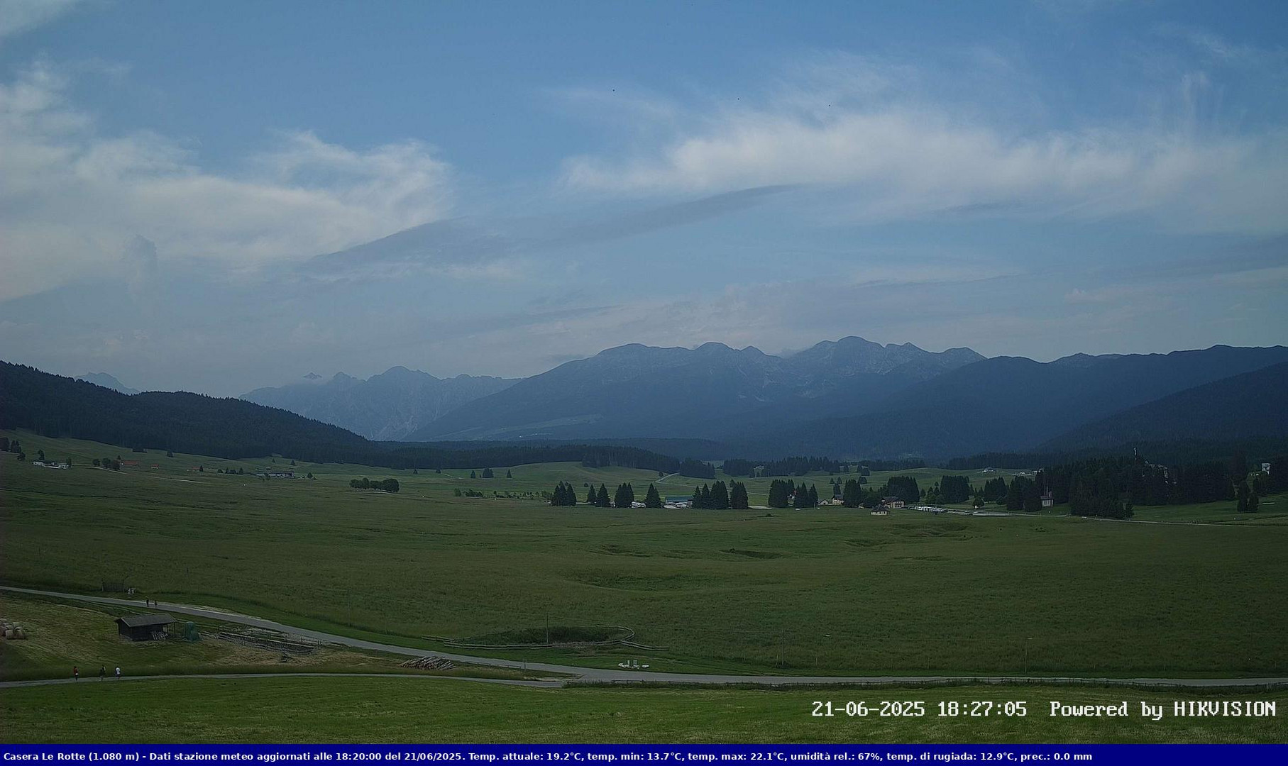 time-lapse frame, Pian Cansiglio - Casera Le Rotte webcam