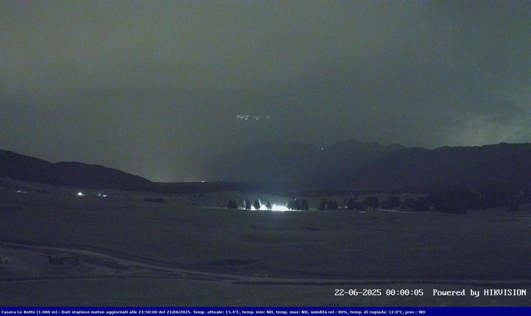 time-lapse frame, Pian Cansiglio - Casera Le Rotte webcam