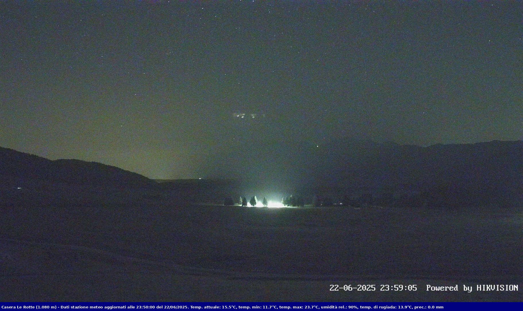 time-lapse frame, Pian Cansiglio - Casera Le Rotte webcam