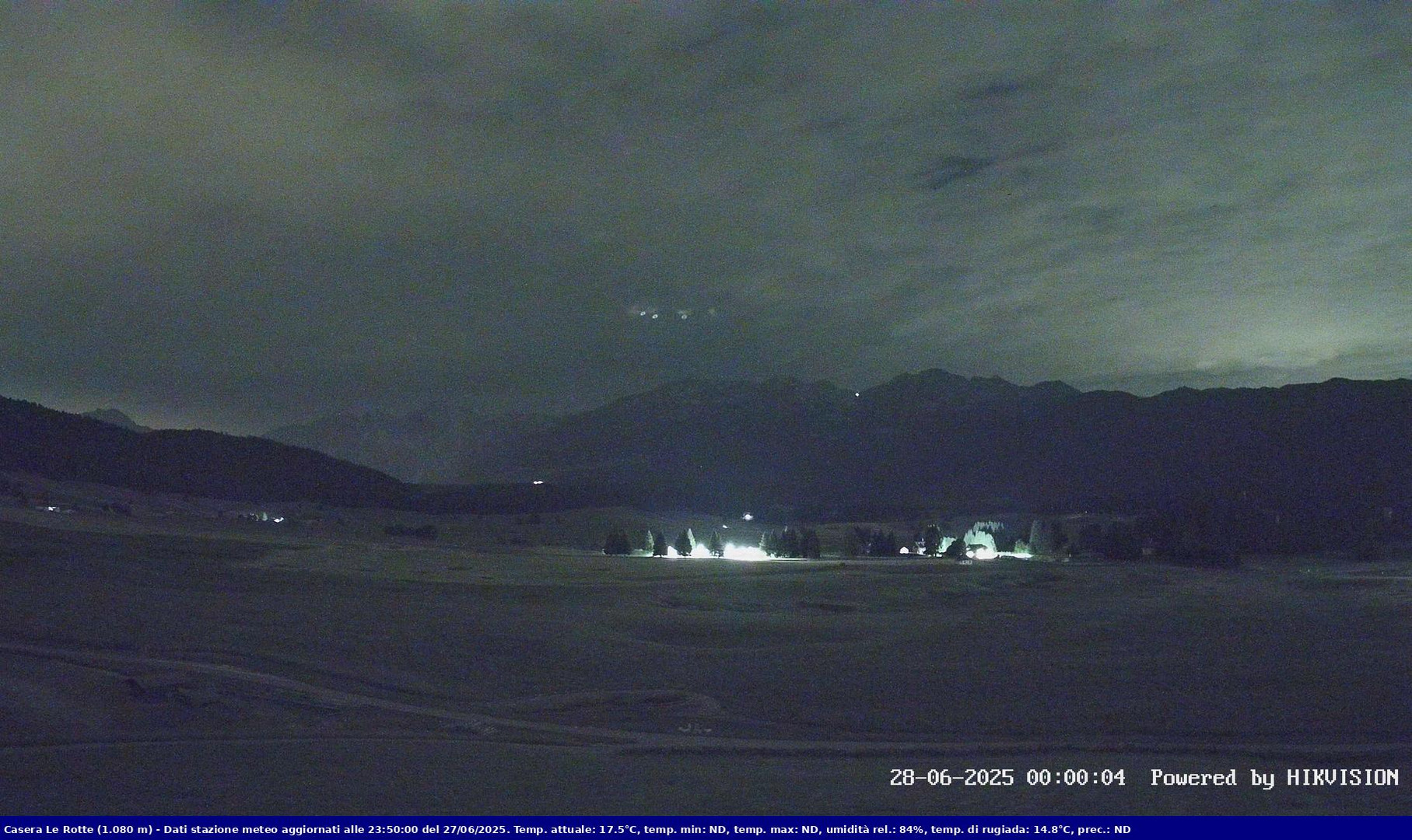time-lapse frame, Pian Cansiglio - Casera Le Rotte webcam