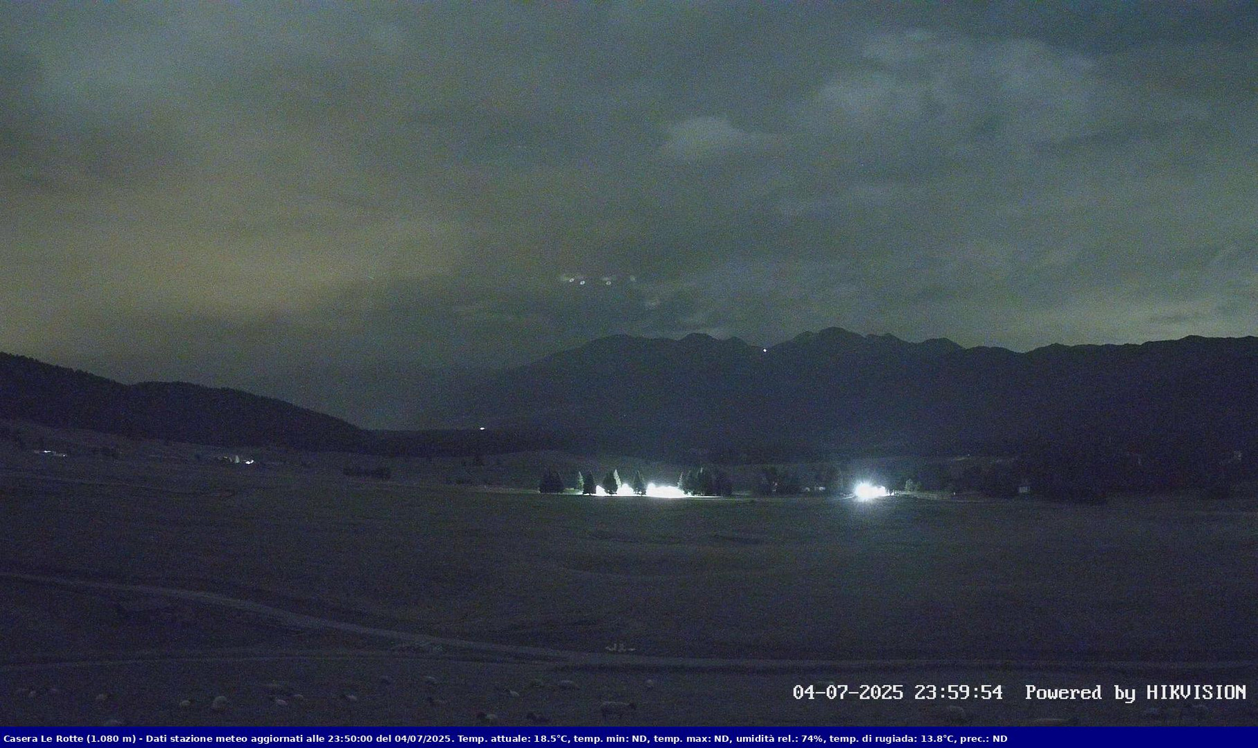 time-lapse frame, Pian Cansiglio - Casera Le Rotte webcam