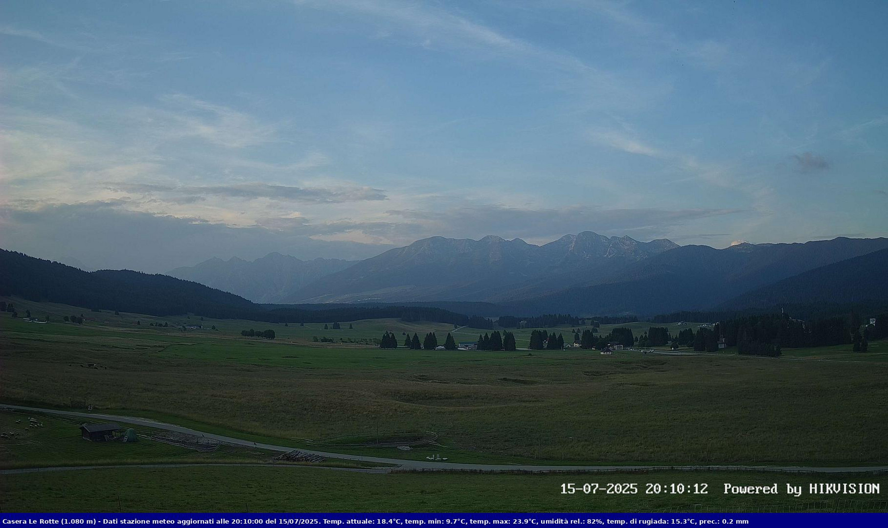 time-lapse frame, Pian Cansiglio - Casera Le Rotte webcam
