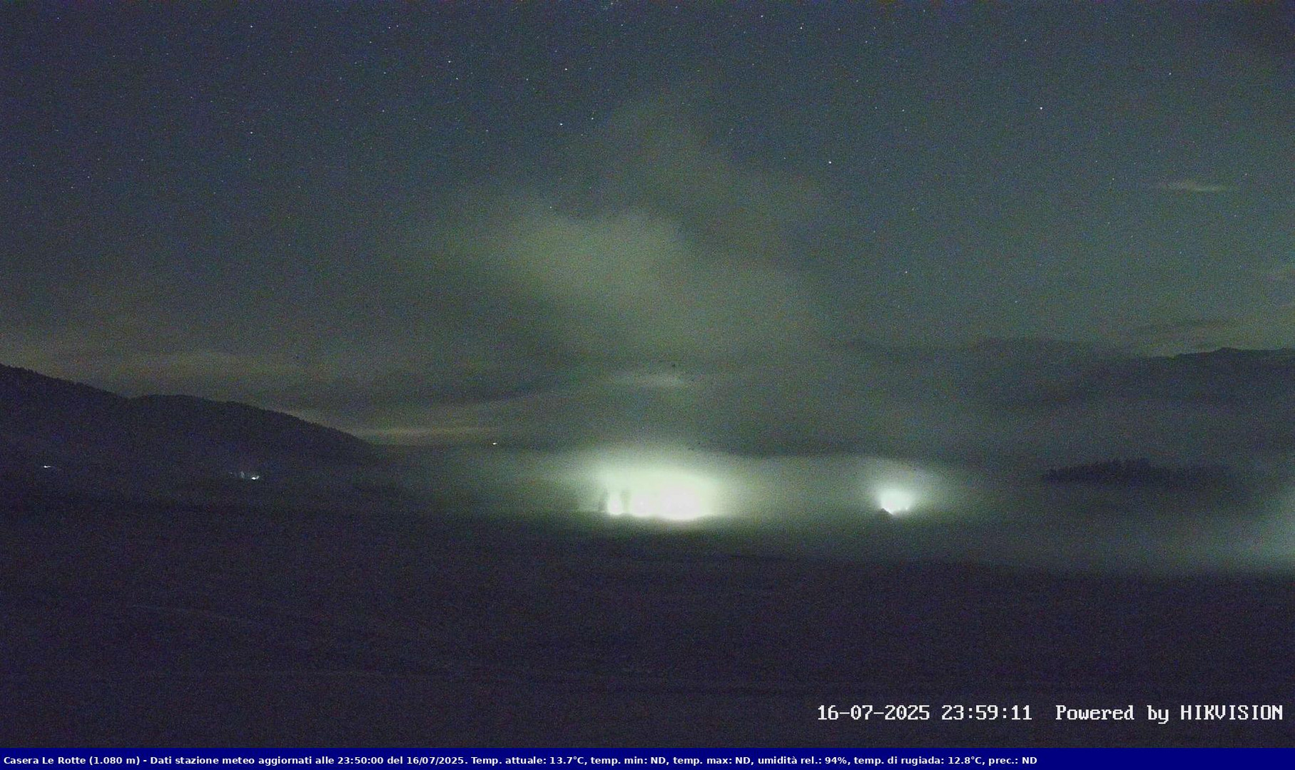time-lapse frame, Pian Cansiglio - Casera Le Rotte webcam