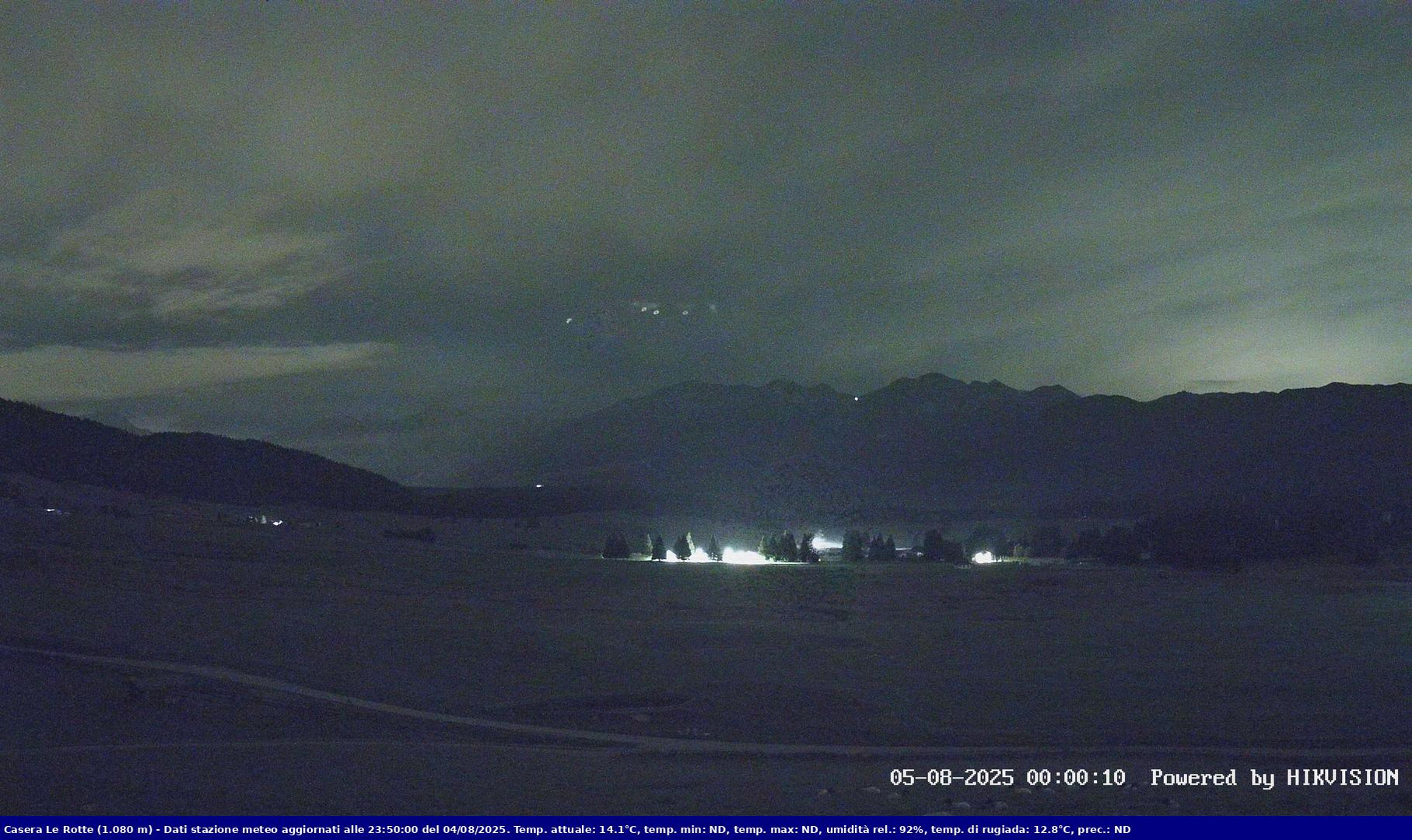 time-lapse frame, Pian Cansiglio - Casera Le Rotte webcam