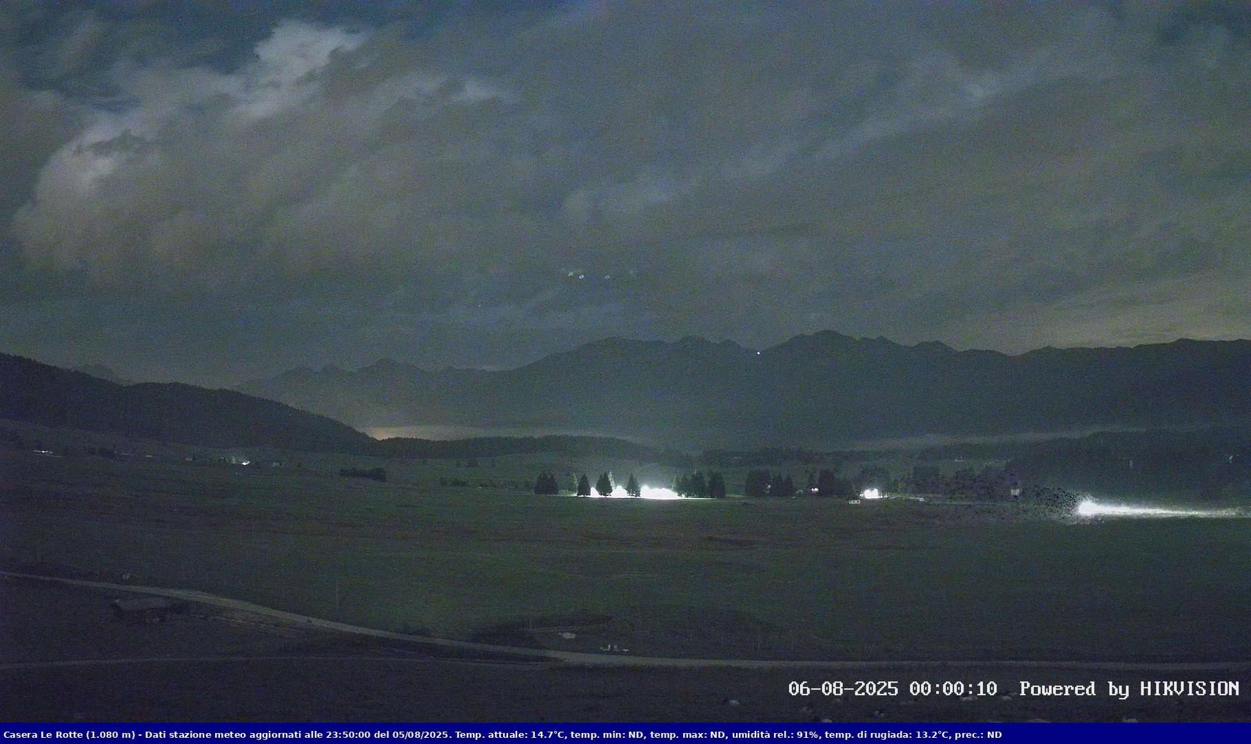 time-lapse frame, Pian Cansiglio - Casera Le Rotte webcam