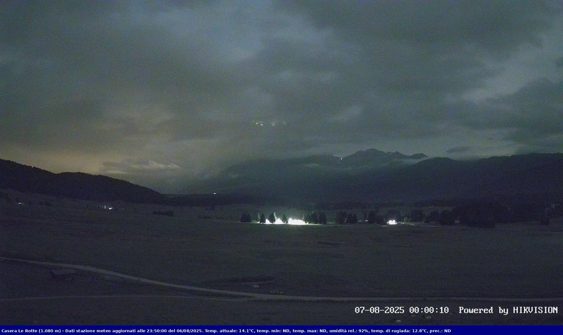 time-lapse frame, Pian Cansiglio - Casera Le Rotte webcam