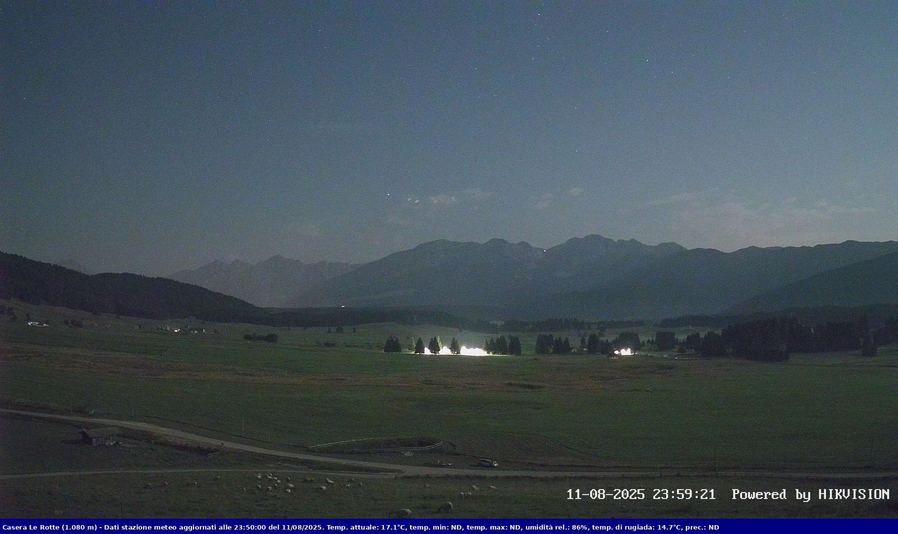 time-lapse frame, Pian Cansiglio - Casera Le Rotte webcam