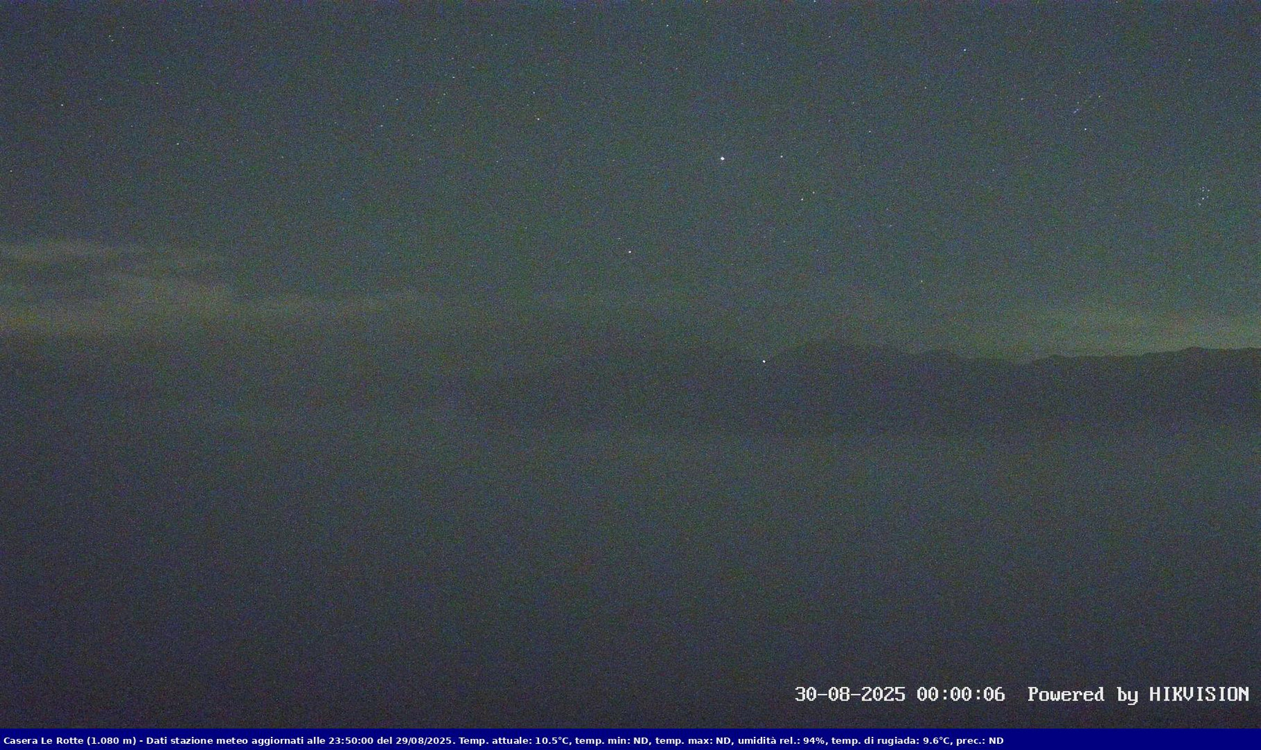 time-lapse frame, Pian Cansiglio - Casera Le Rotte webcam