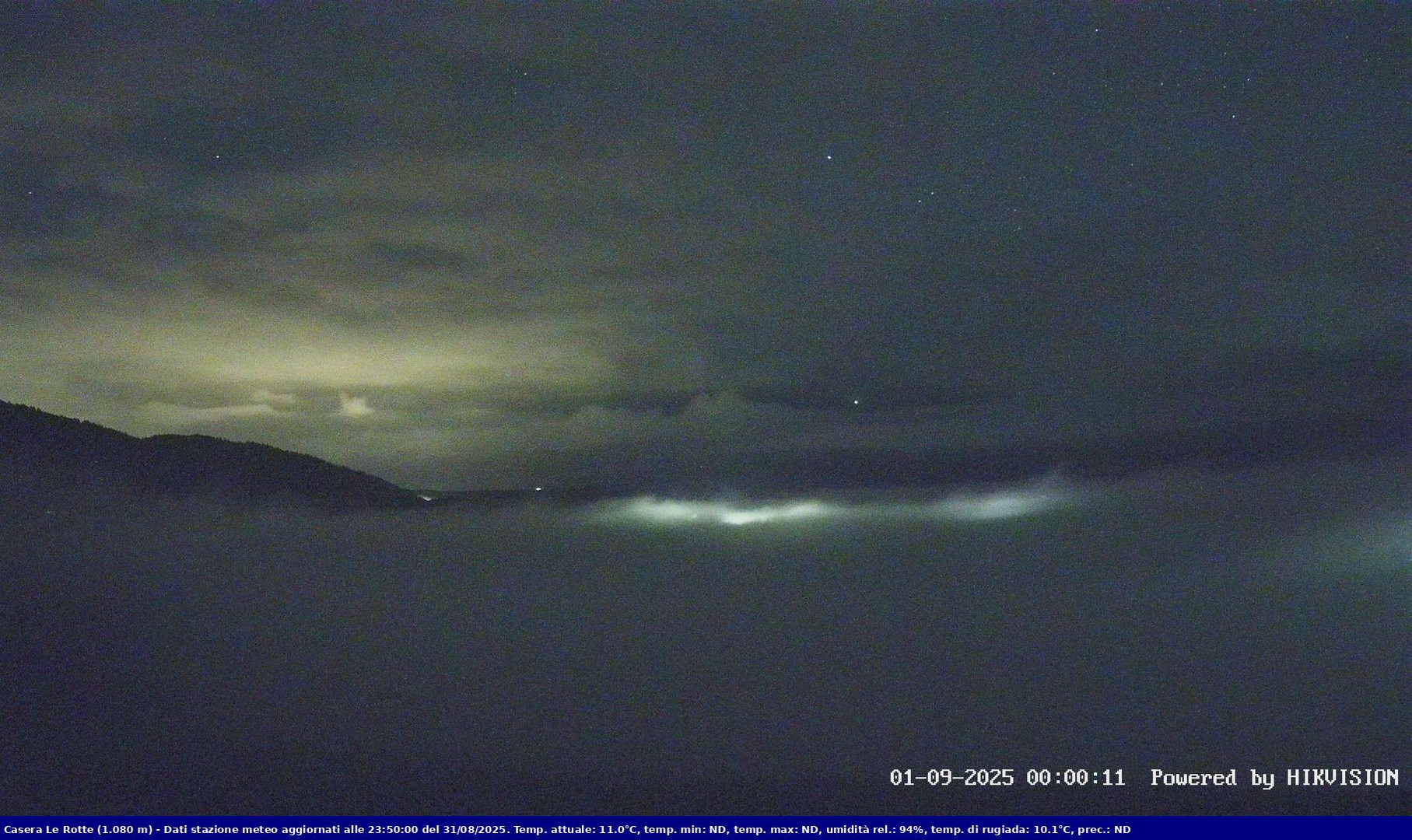 time-lapse frame, Pian Cansiglio - Casera Le Rotte webcam
