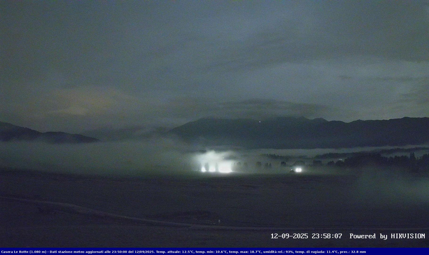 time-lapse frame, Pian Cansiglio - Casera Le Rotte webcam