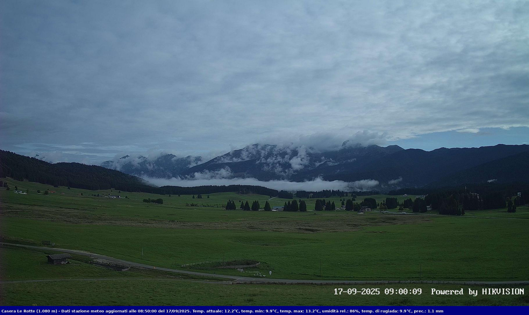 time-lapse frame, Pian Cansiglio - Casera Le Rotte webcam