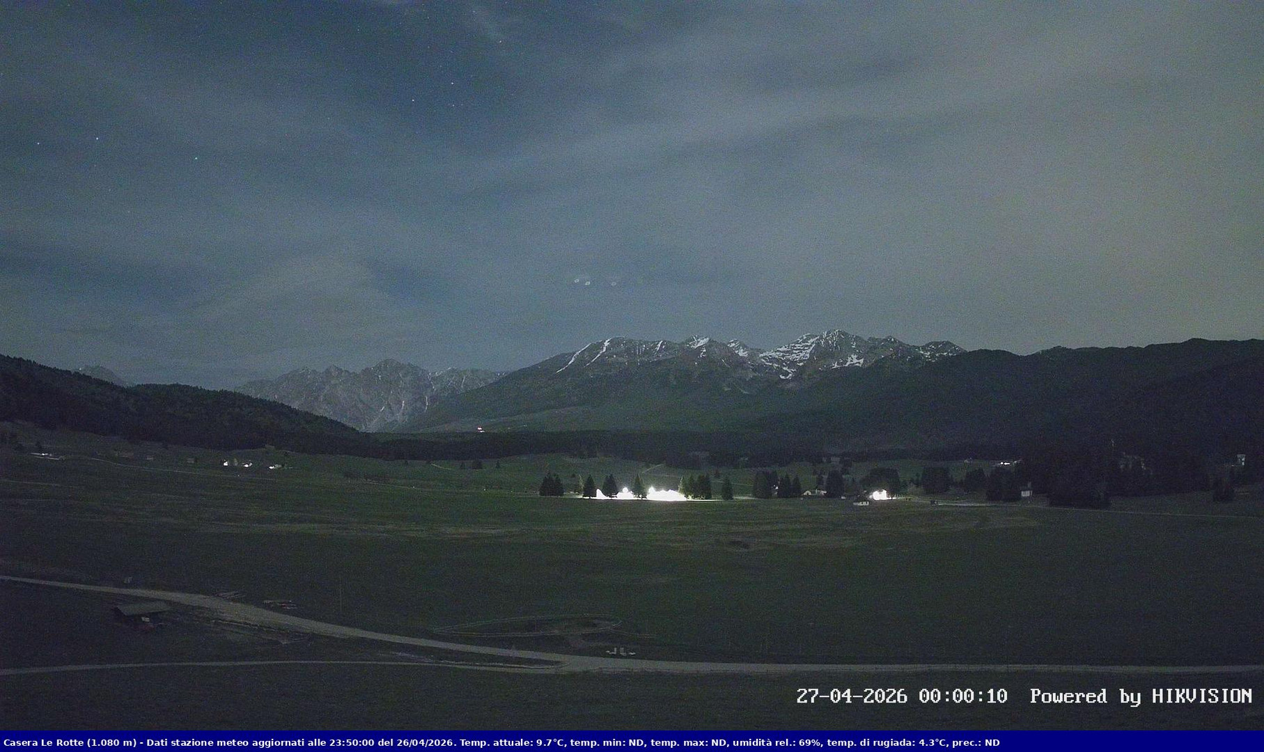 time-lapse frame, Pian Cansiglio - Casera Le Rotte webcam