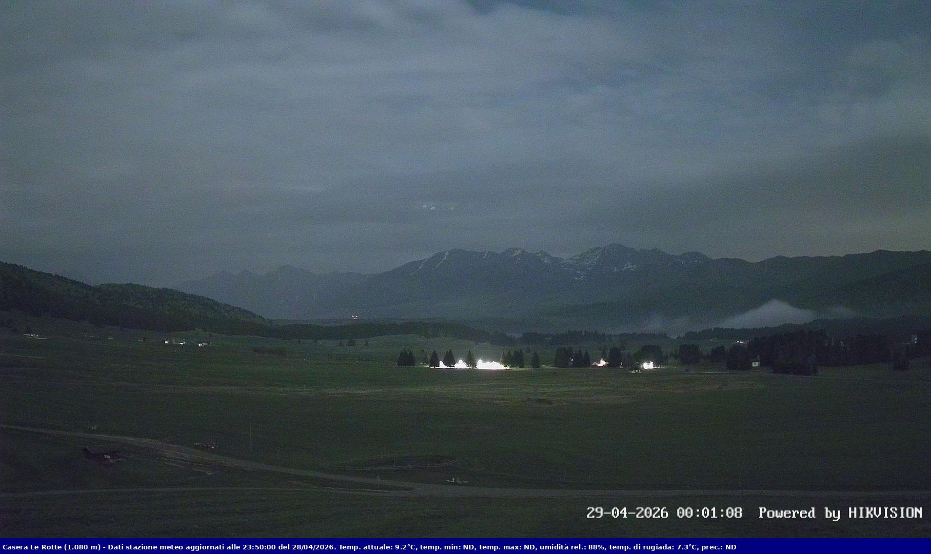 time-lapse frame, Pian Cansiglio - Casera Le Rotte webcam