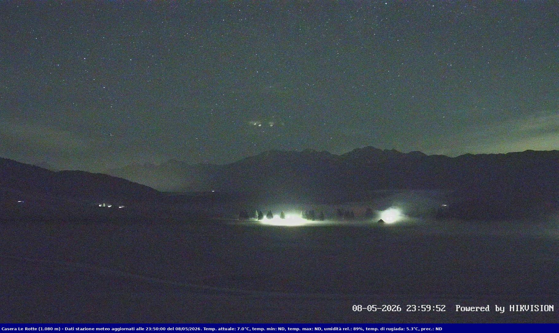 time-lapse frame, Pian Cansiglio - Casera Le Rotte webcam