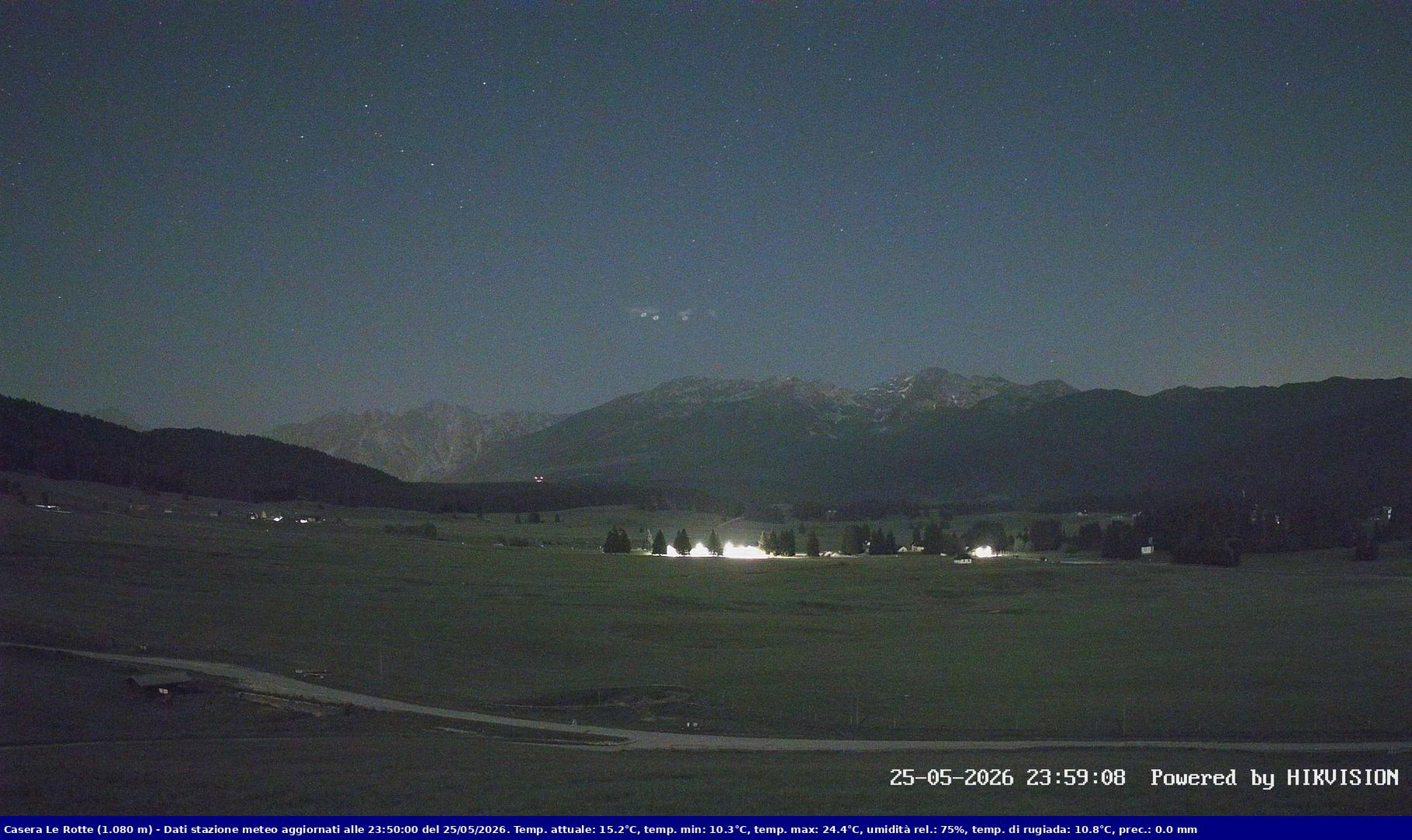 time-lapse frame, Pian Cansiglio - Casera Le Rotte webcam