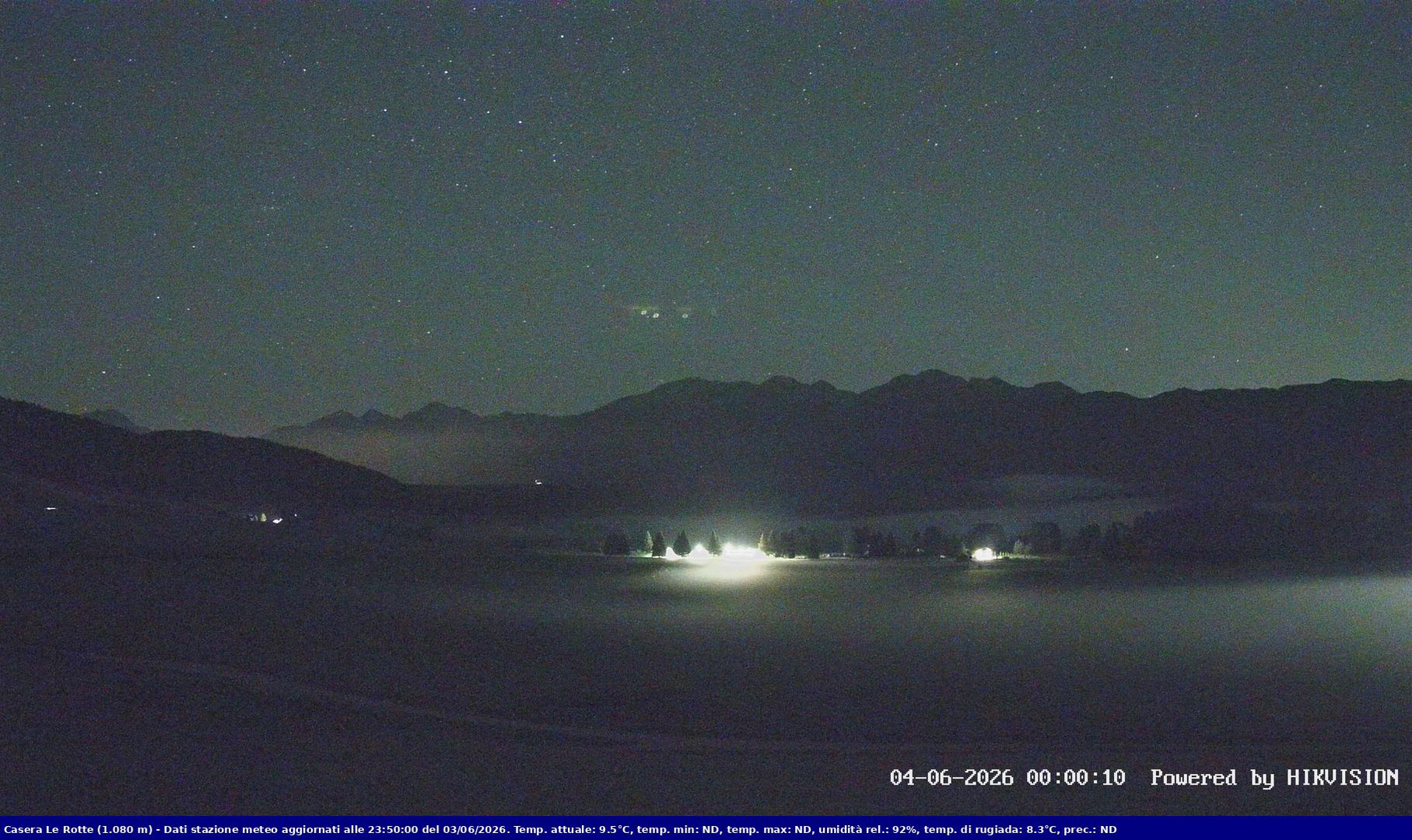 time-lapse frame, Pian Cansiglio - Casera Le Rotte webcam
