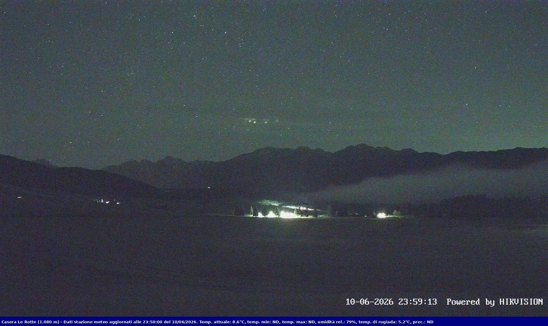 time-lapse frame, Pian Cansiglio - Casera Le Rotte webcam