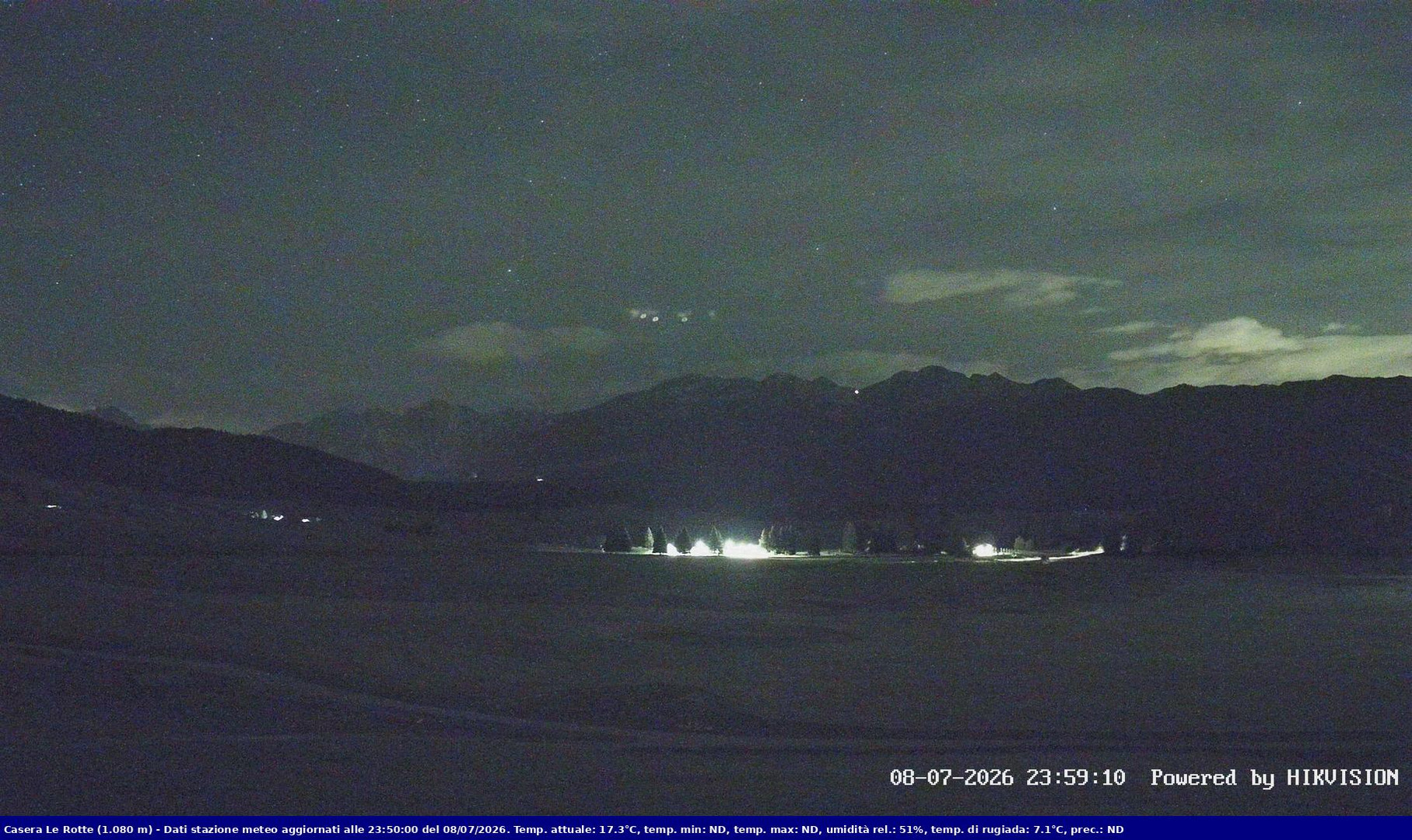 time-lapse frame, Pian Cansiglio - Casera Le Rotte webcam