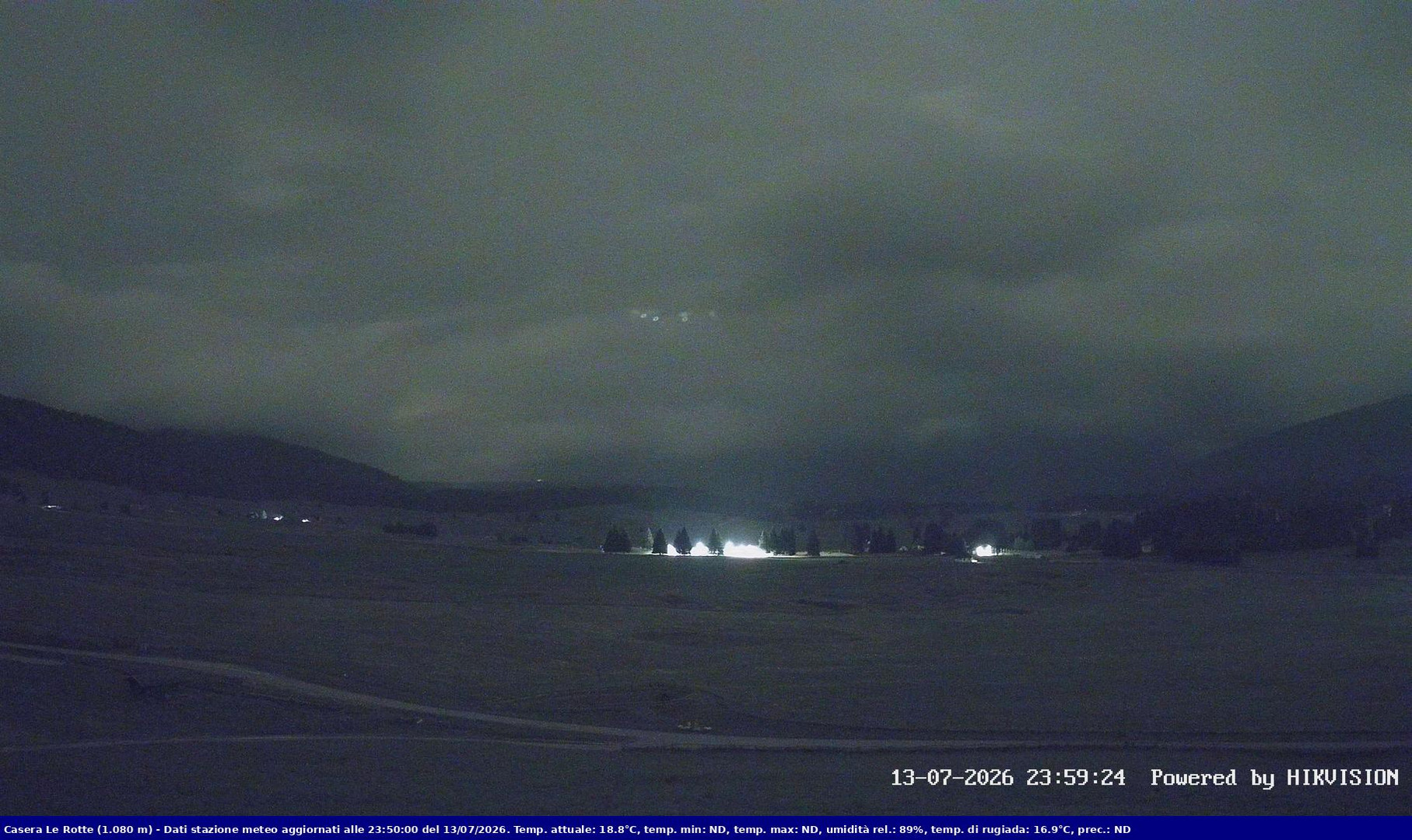 time-lapse frame, Pian Cansiglio - Casera Le Rotte webcam