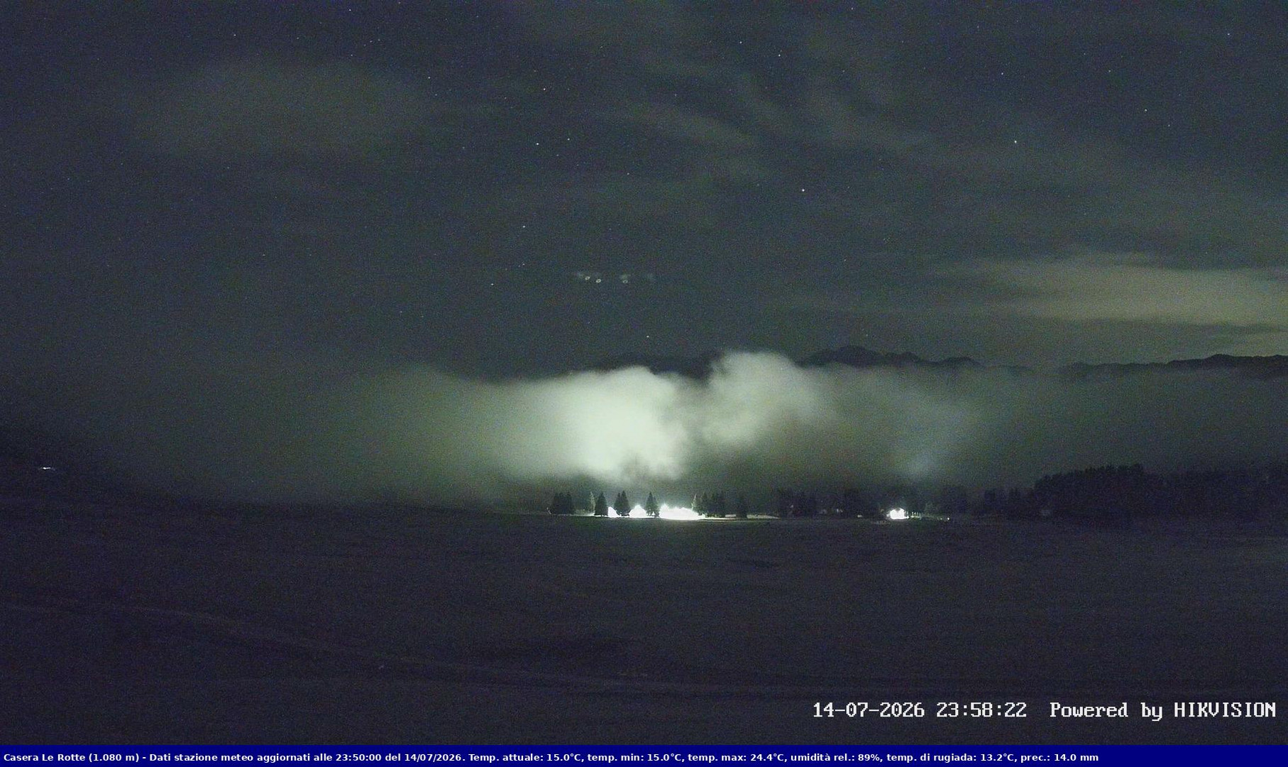 time-lapse frame, Pian Cansiglio - Casera Le Rotte webcam