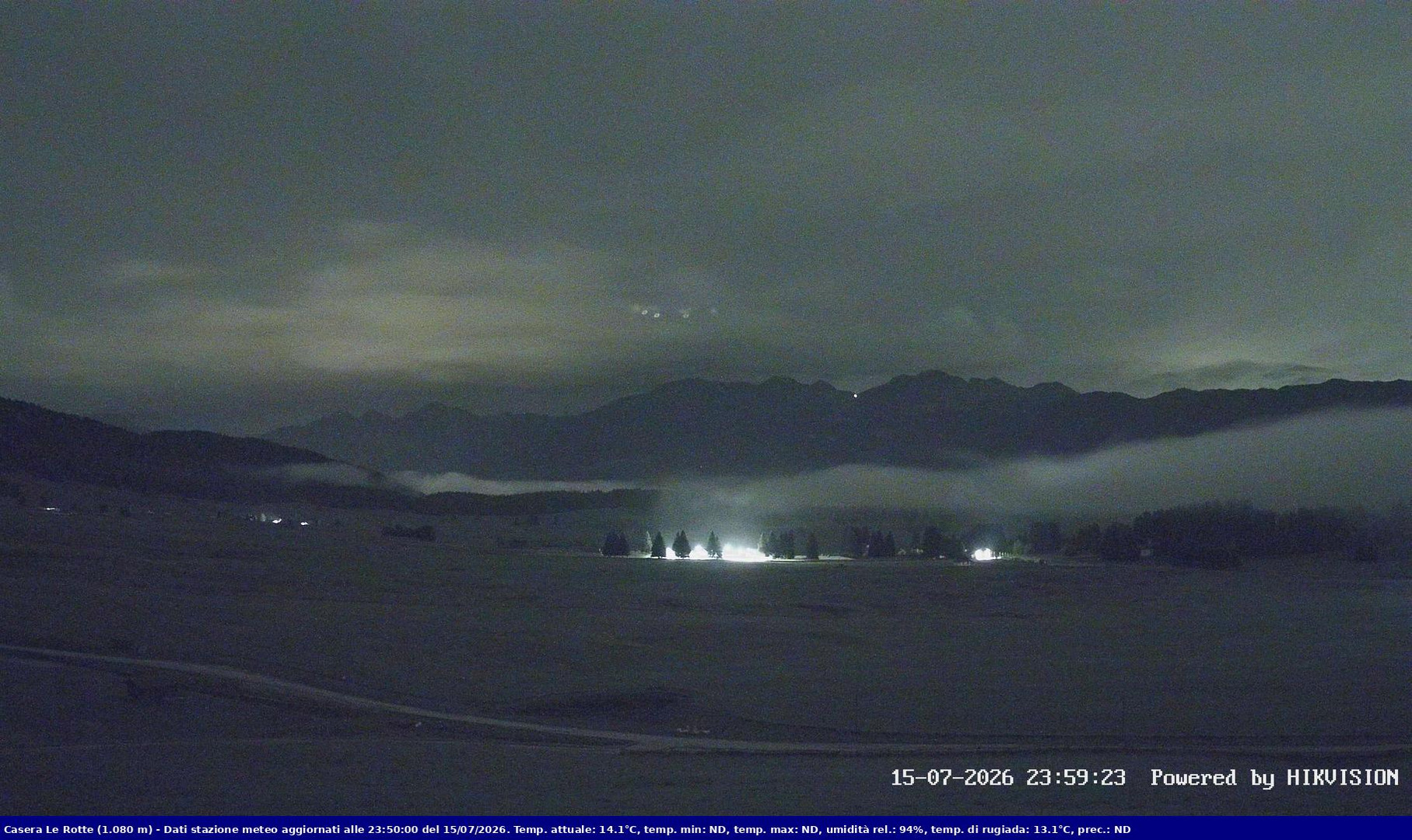 time-lapse frame, Pian Cansiglio - Casera Le Rotte webcam